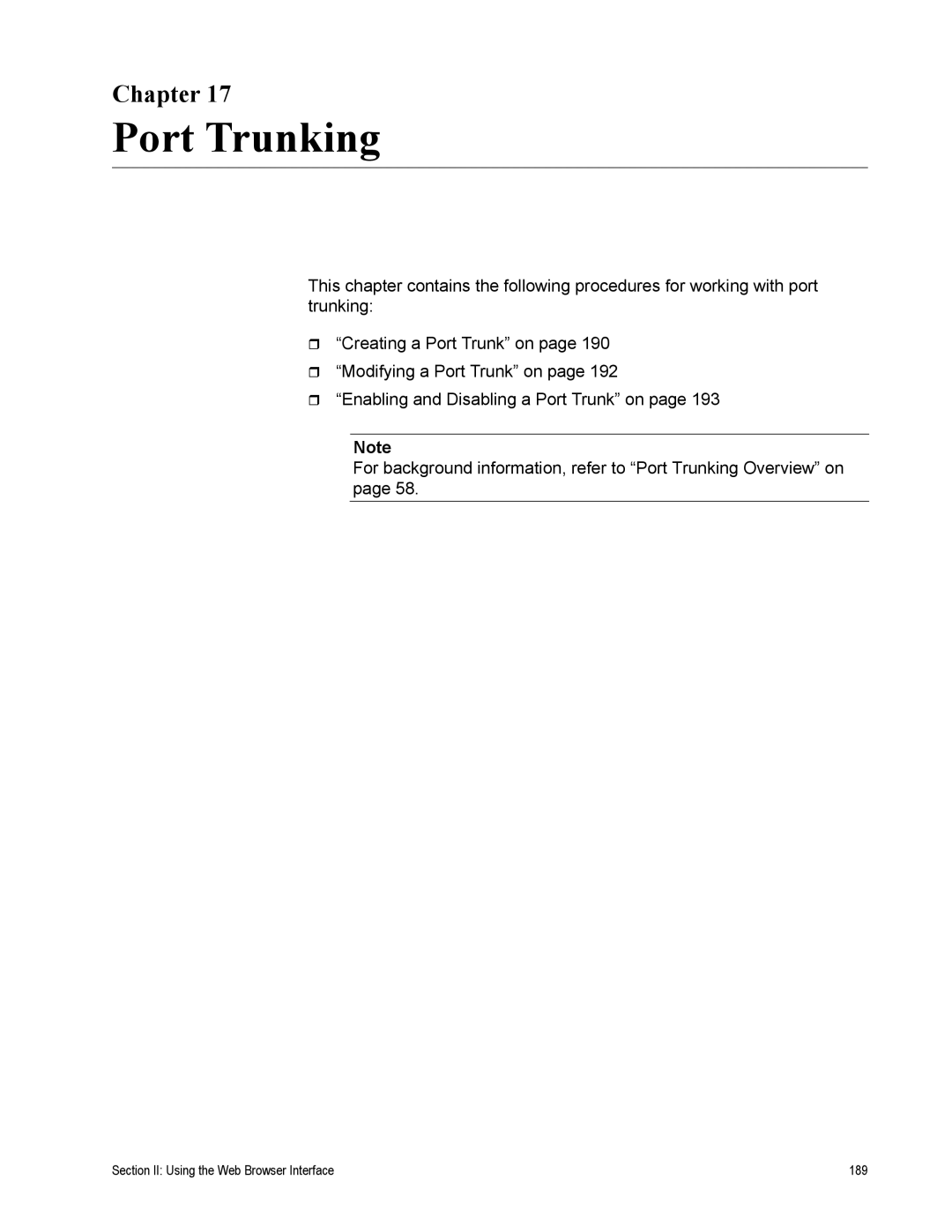 Allied Telesis AT-S79 manual Section II Using the Web Browser Interface 189 