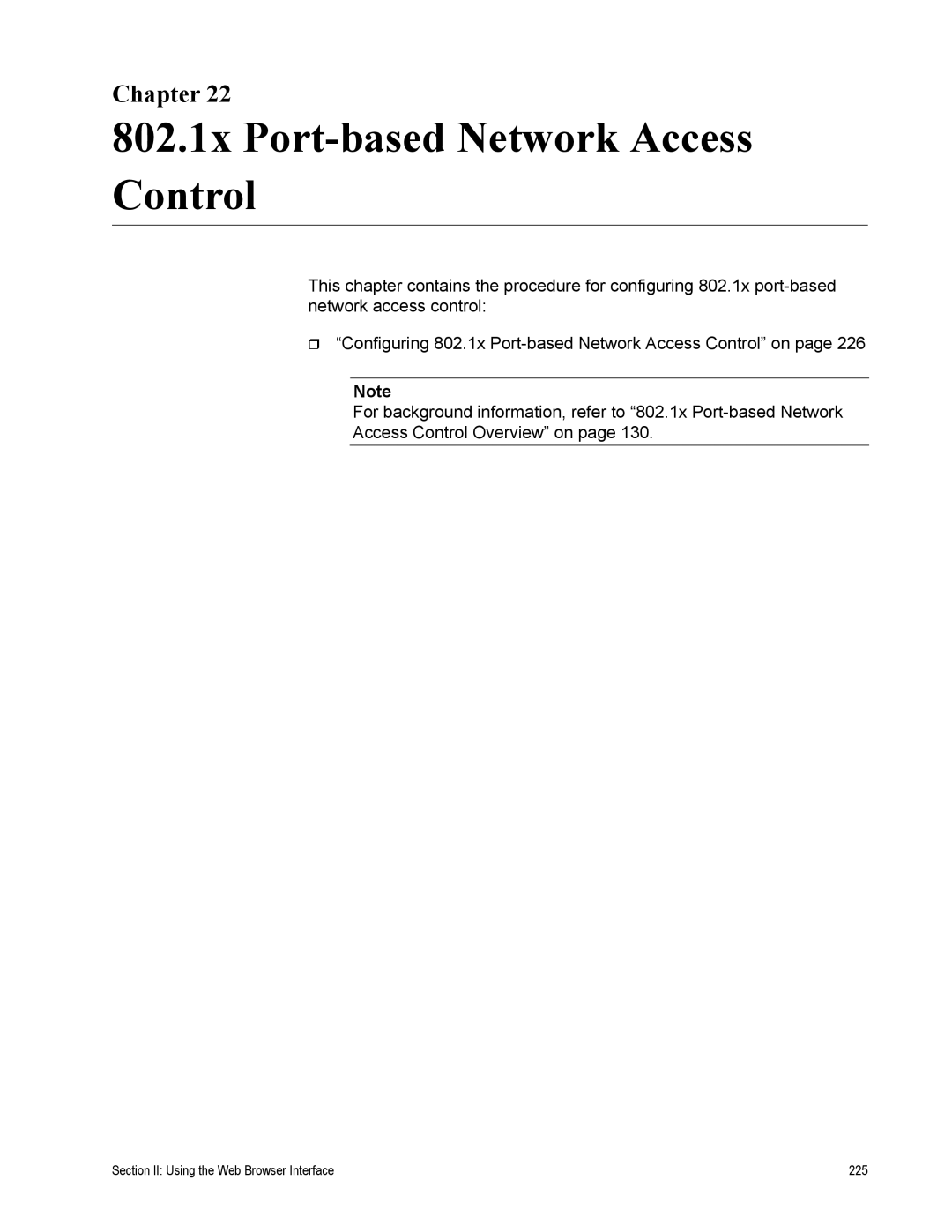 Allied Telesis AT-S79 manual Section II Using the Web Browser Interface 225 