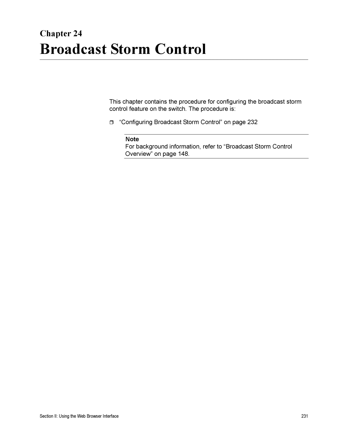 Allied Telesis AT-S79 manual Section II Using the Web Browser Interface 231 