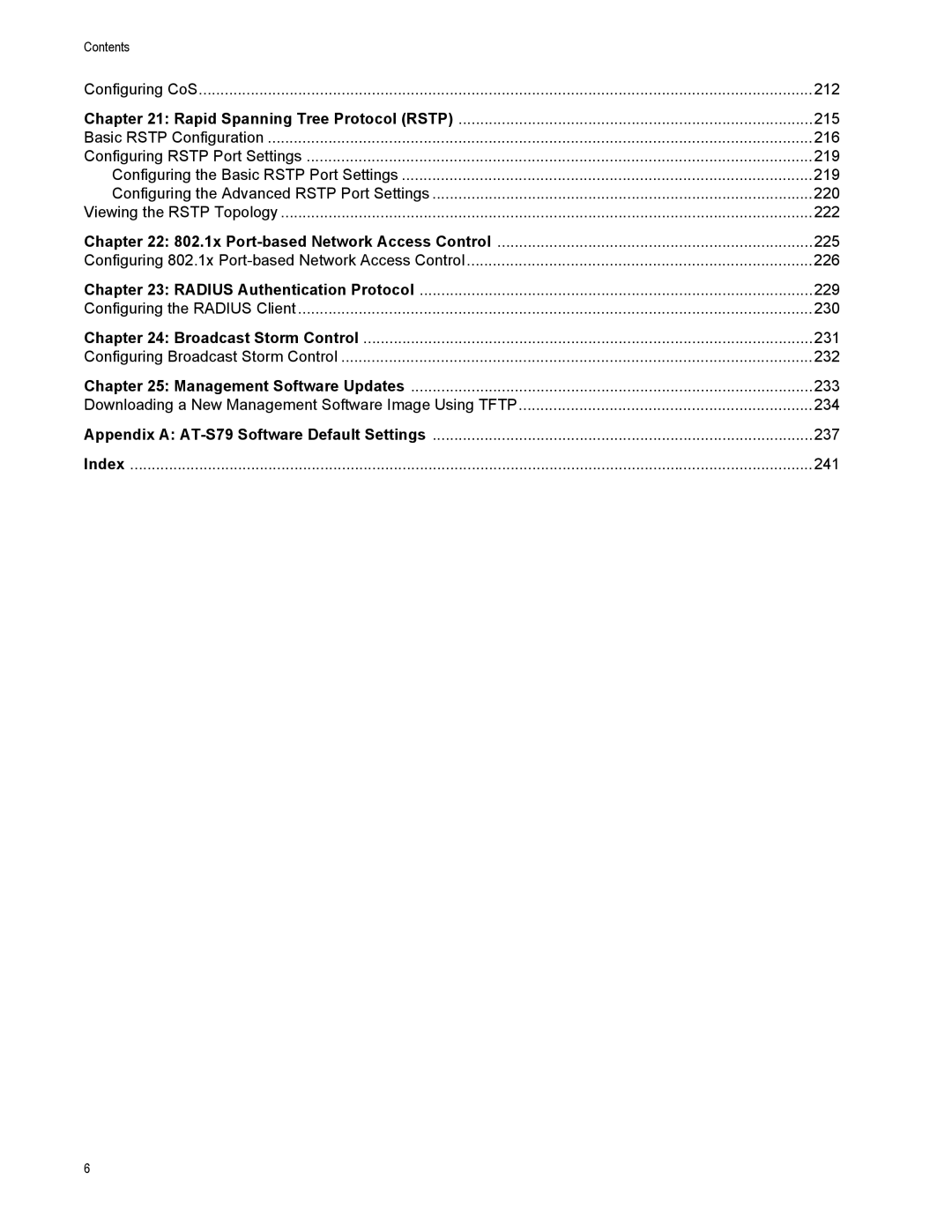 Allied Telesis AT-S79 manual 212 