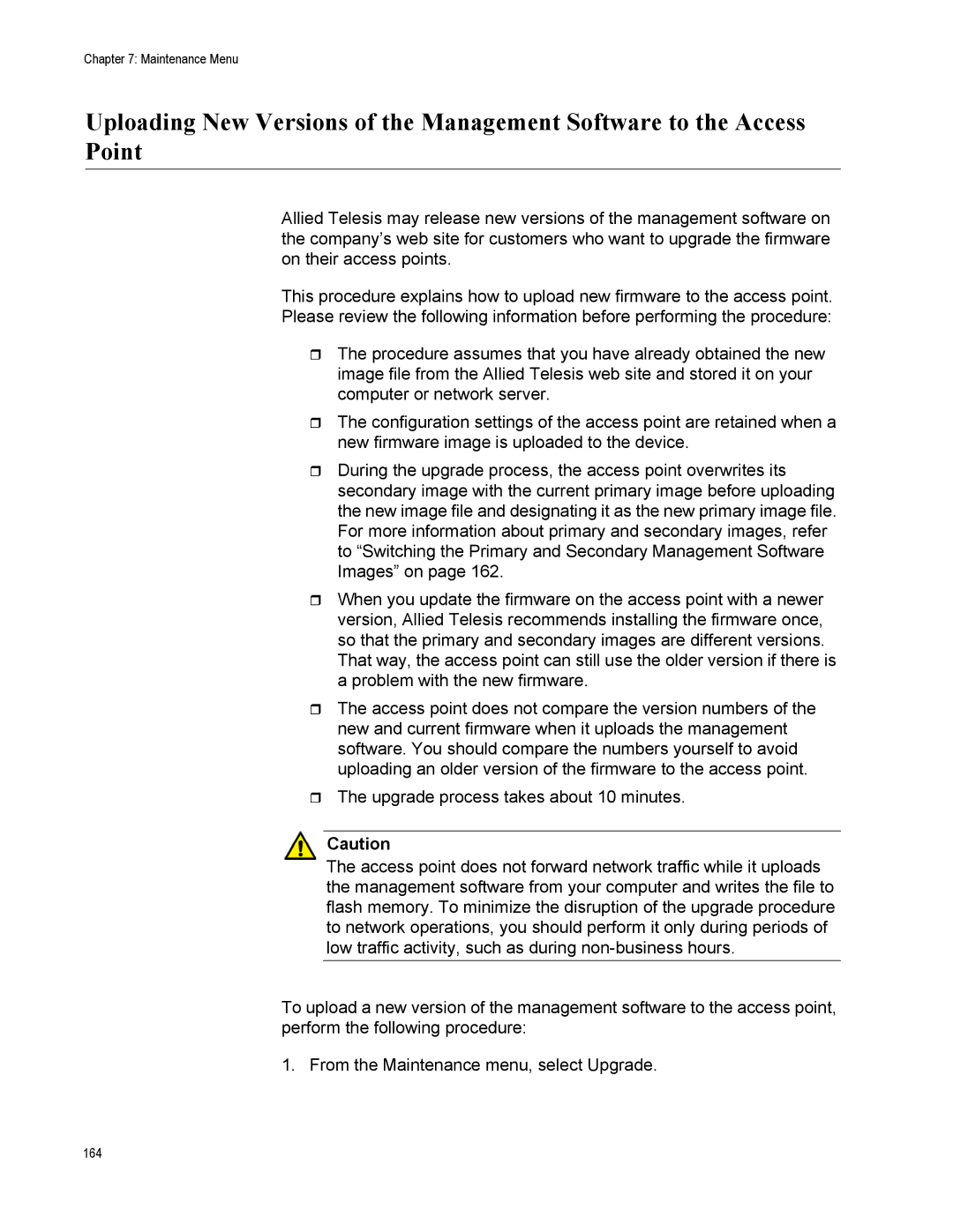 Allied Telesis AT-TQ2450 manual 164 