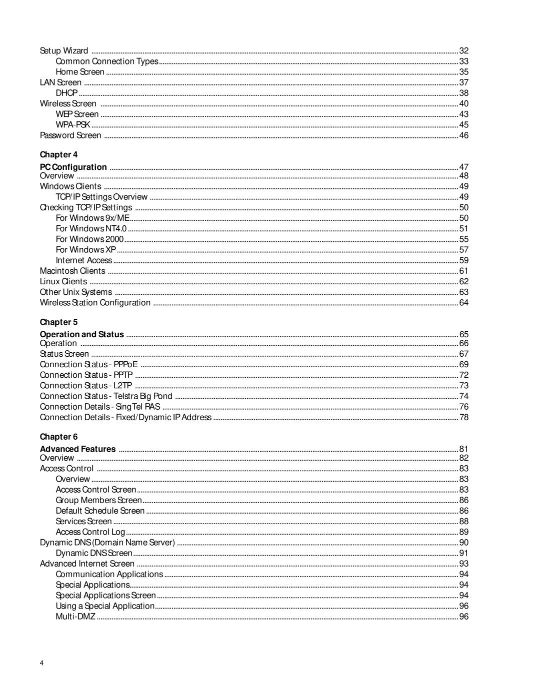 Allied Telesis AT-WA1004G manual Common Connection Types 