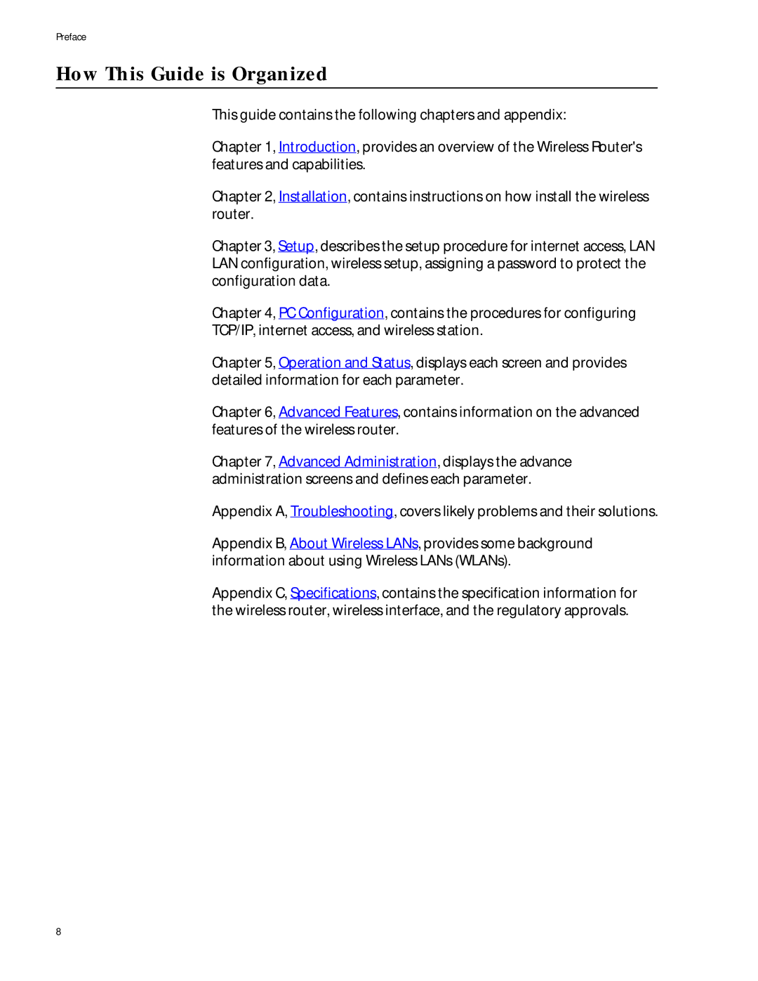 Allied Telesis AT-WA1004G manual How This Guide is Organized 