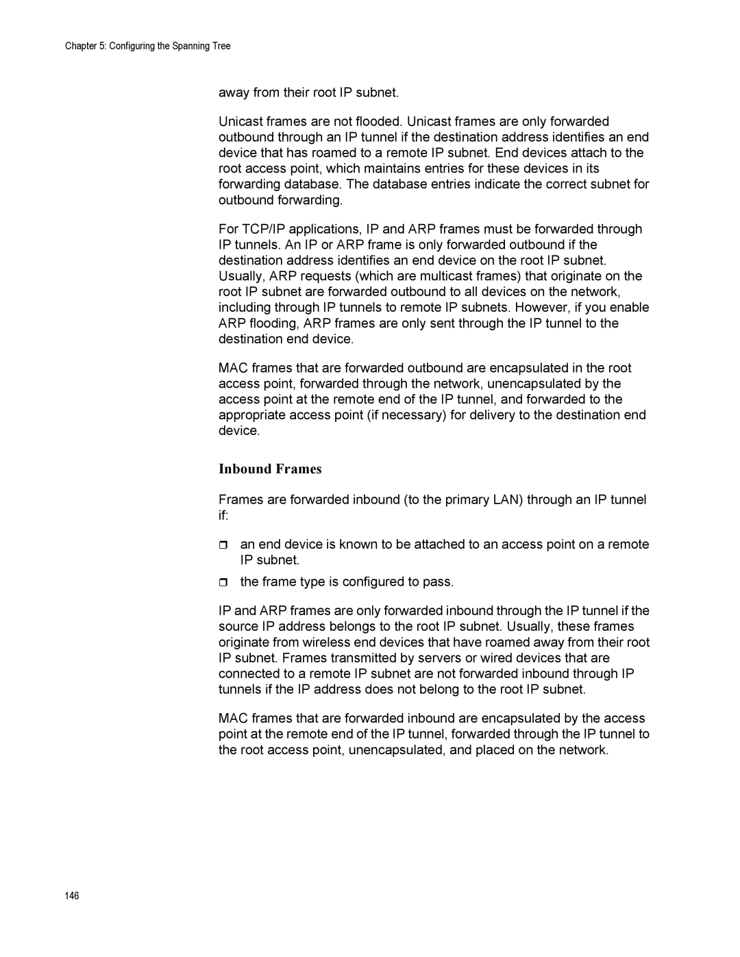 Allied Telesis AT-WA7500, AT-WA7501 manual Inbound Frames 