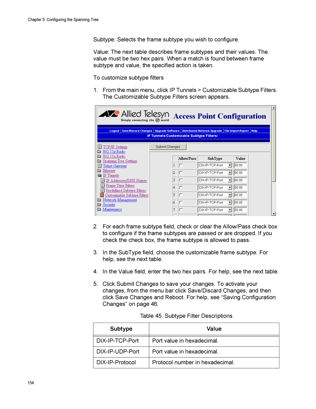 Allied Telesis AT-WA7500, AT-WA7501 manual 154 