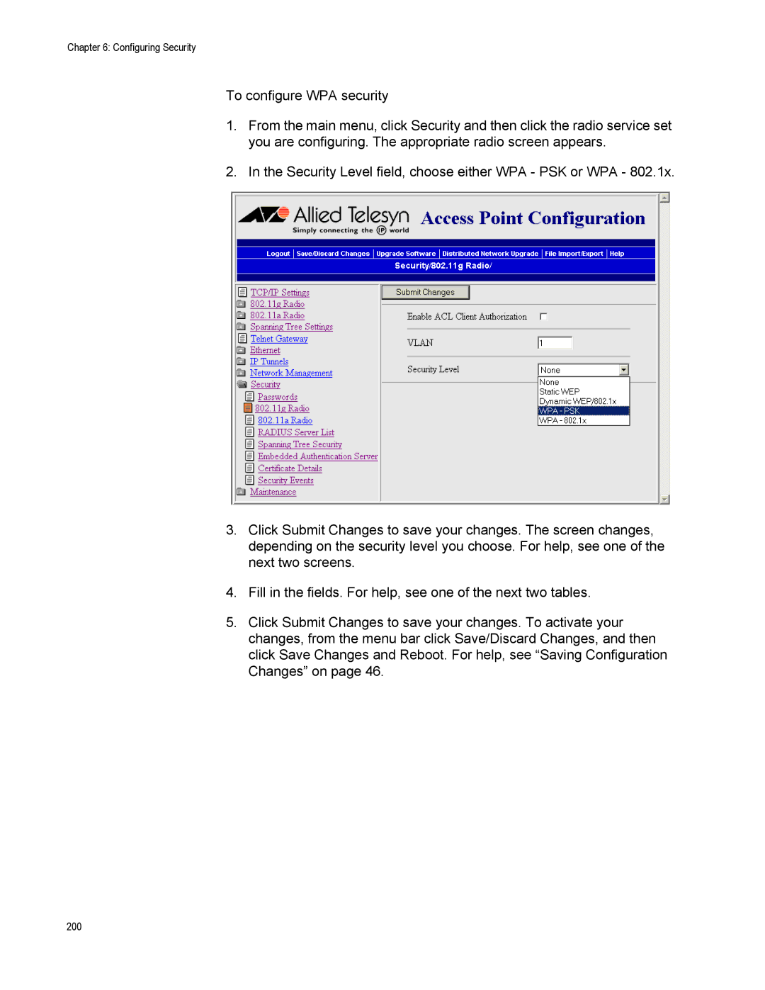 Allied Telesis AT-WA7500, AT-WA7501 manual 200 