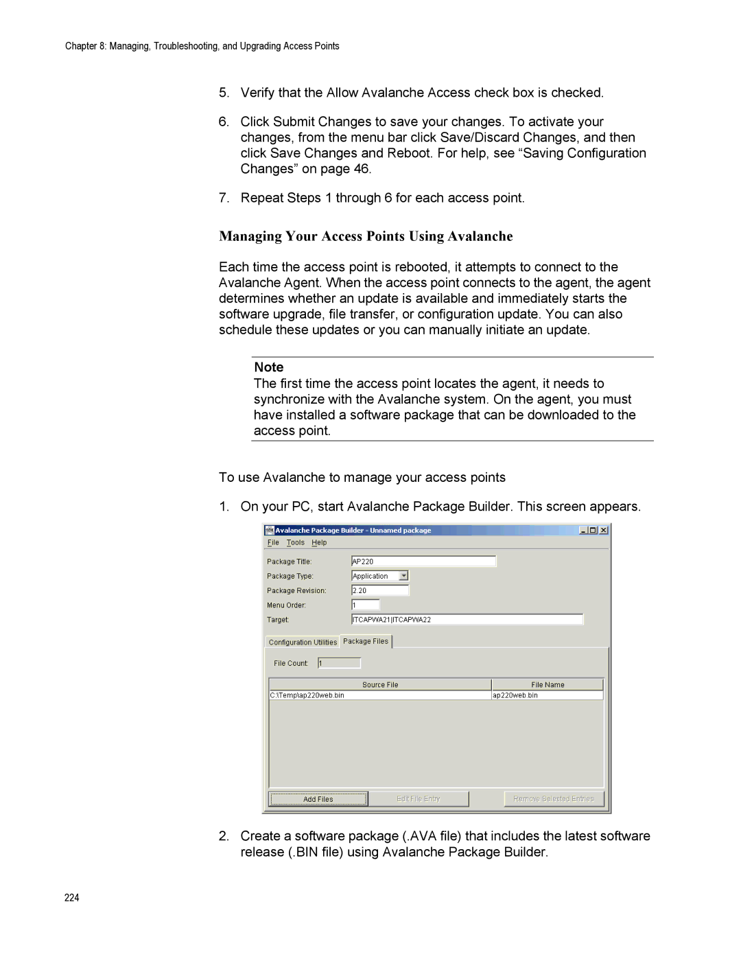 Allied Telesis AT-WA7500, AT-WA7501 manual Managing Your Access Points Using Avalanche 