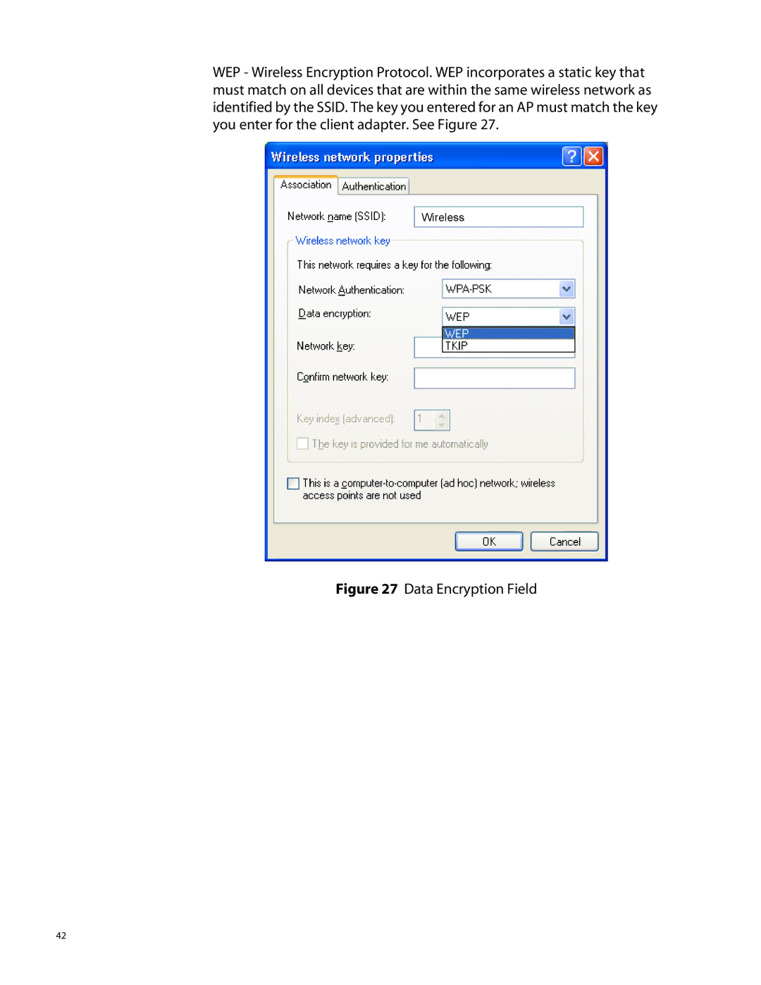 Allied Telesis AT-WCU200G manual Data Encryption Field 