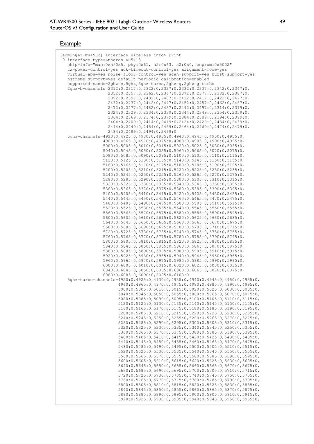 Allied Telesis AT-WR4500 manual Example 