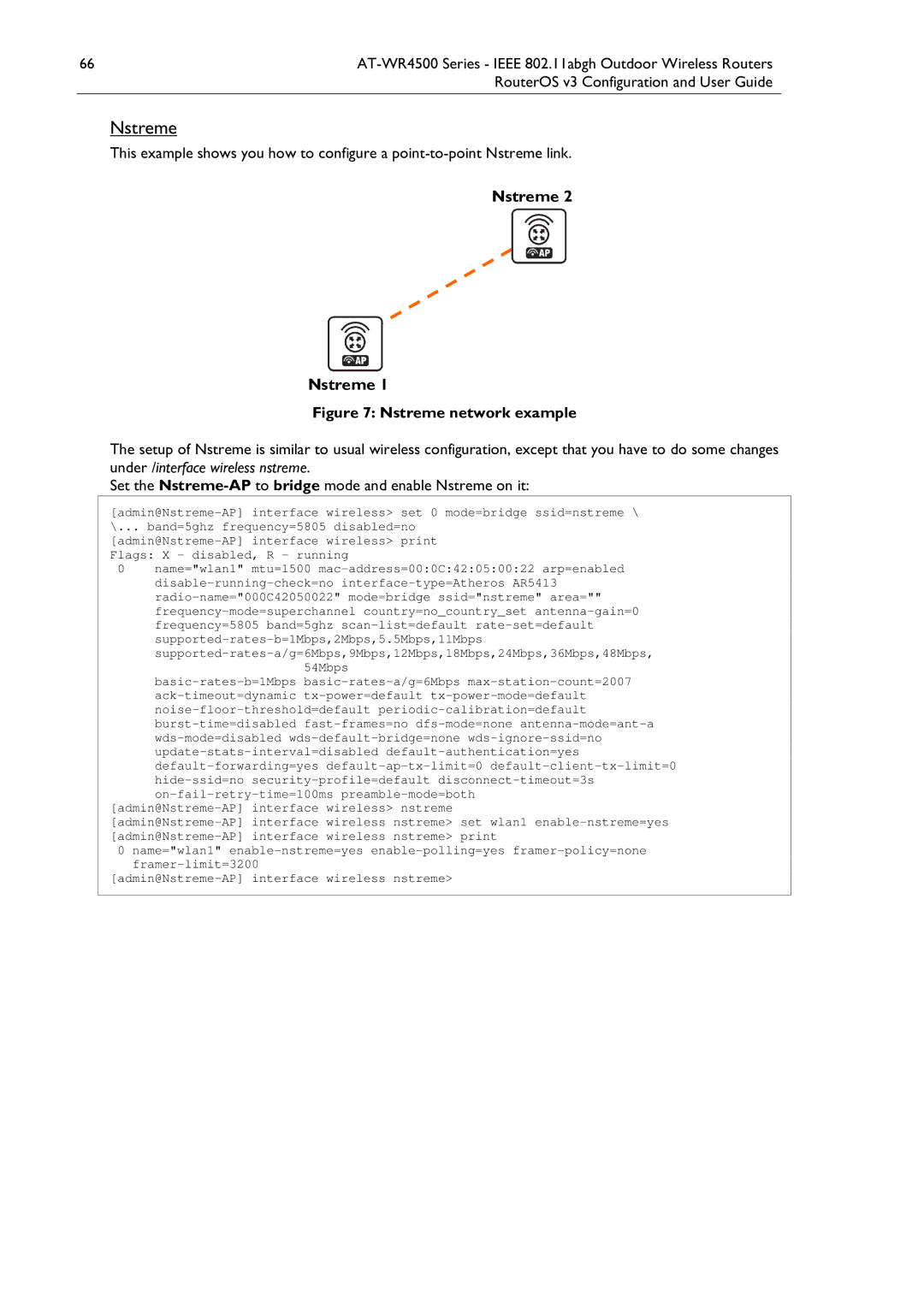 Allied Telesis AT-WR4500 manual Nstreme network example 