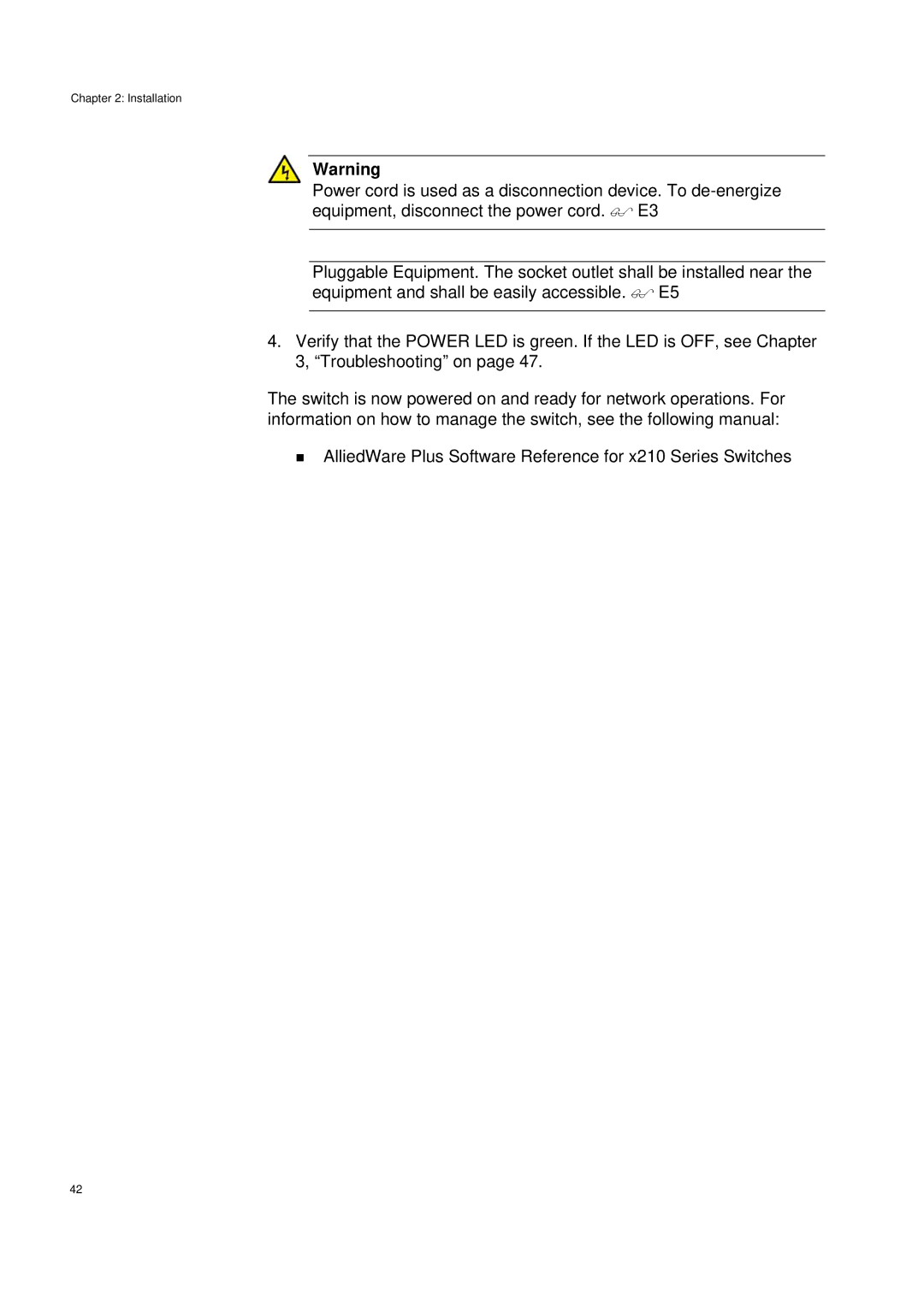 Allied Telesis AT-X210-24GT, AT-X210-9GT, AT-X210-16GT manual Installation 