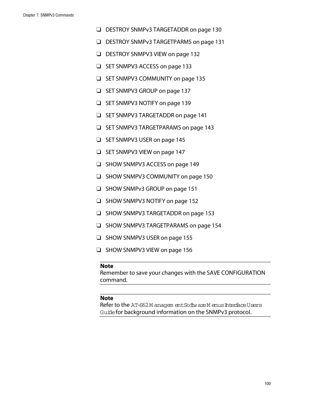 Allied Telesis management software layer 2+ fast ethernet switches Guide for background information on the SNMPv3 protocol 