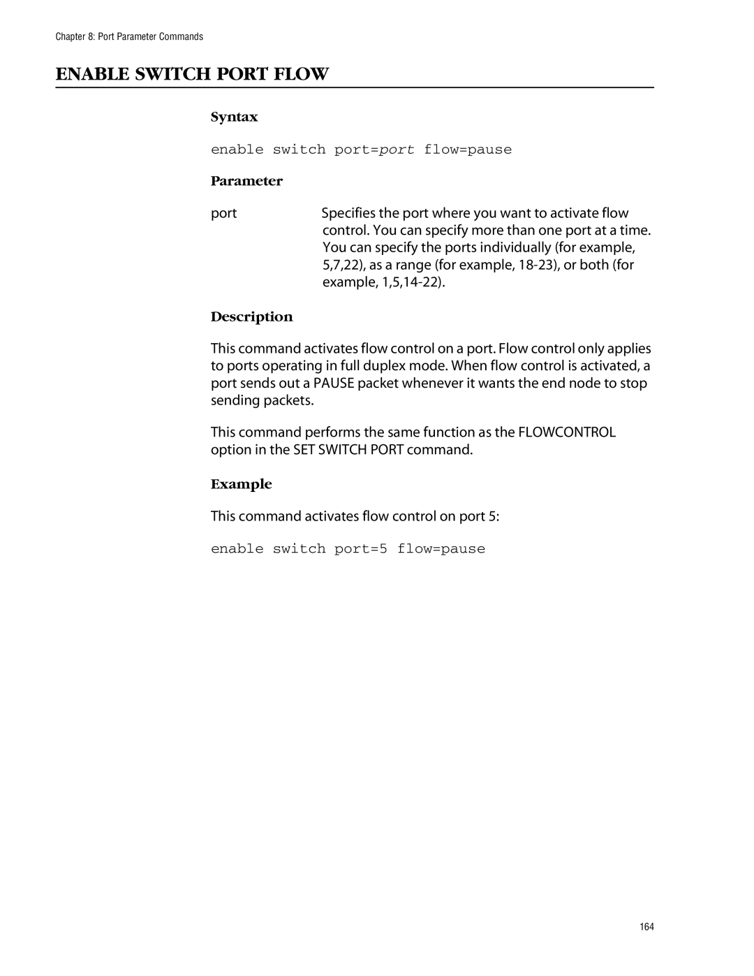 Allied Telesis management software layer 2+ fast ethernet switches manual Enable Switch Port Flow 