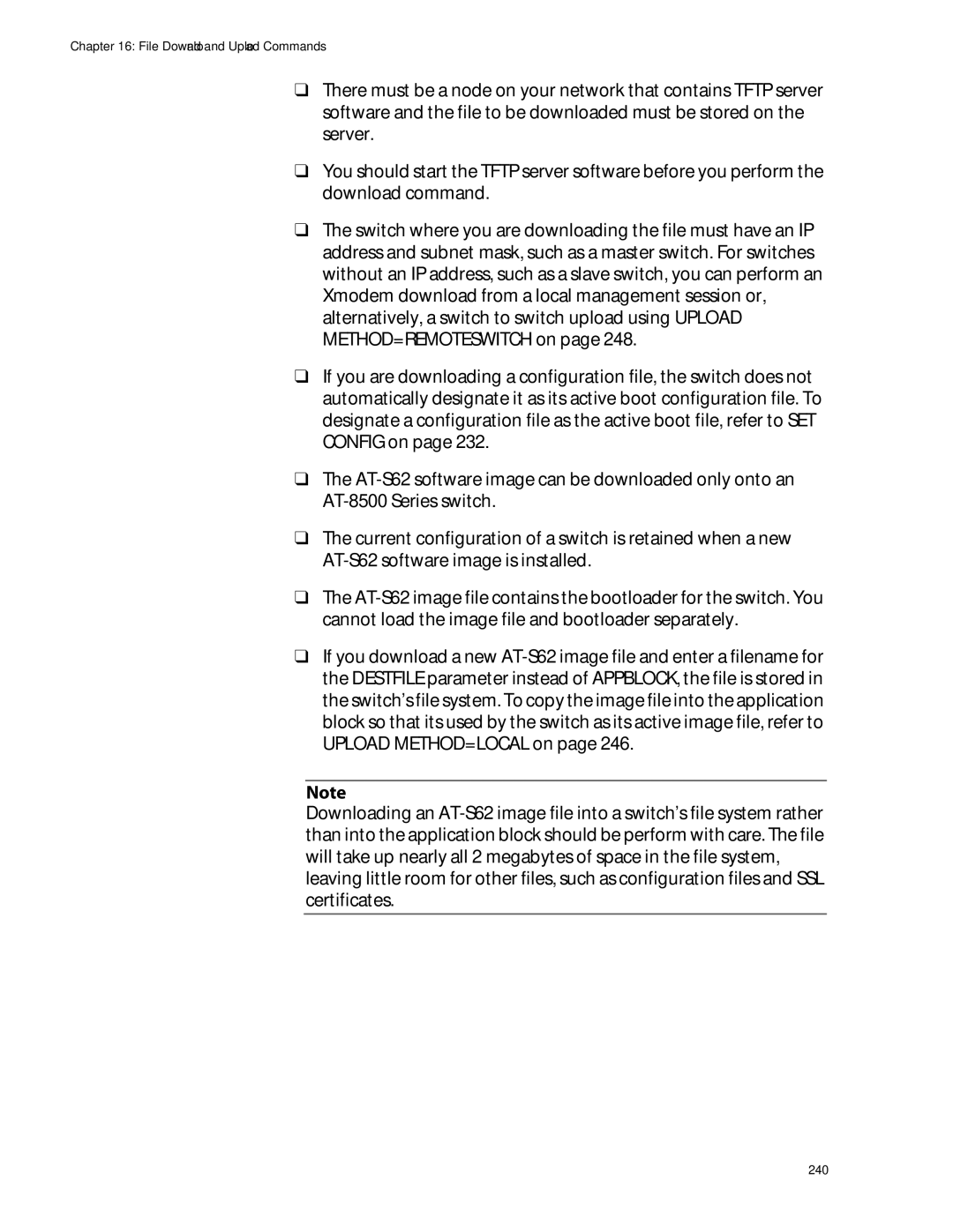 Allied Telesis management software layer 2+ fast ethernet switches manual 240 