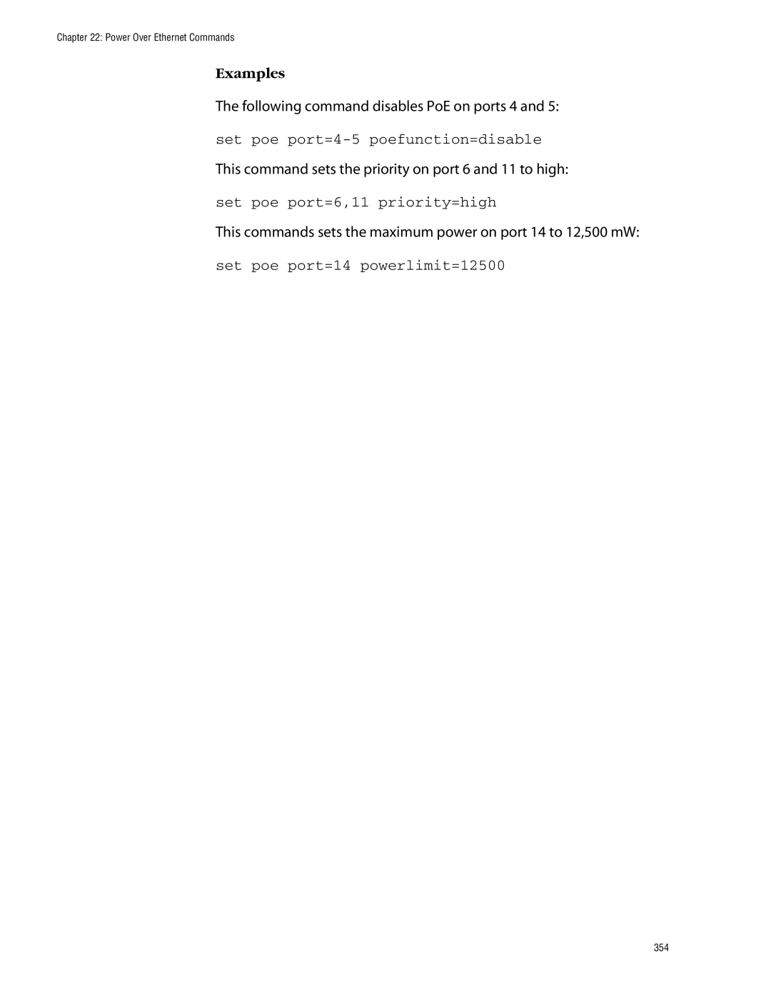 Allied Telesis management software layer 2+ fast ethernet switches manual Following command disables PoE on ports 4 