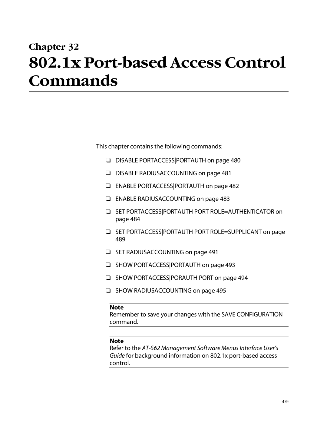 Allied Telesis management software layer 2+ fast ethernet switches manual 802.1x Port-based Access Control Commands 