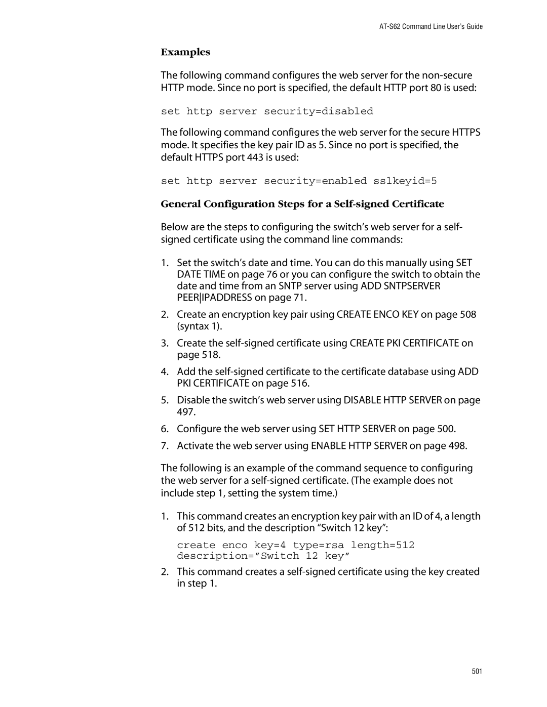 Allied Telesis management software layer 2+ fast ethernet switches manual Set http server security=disabled 