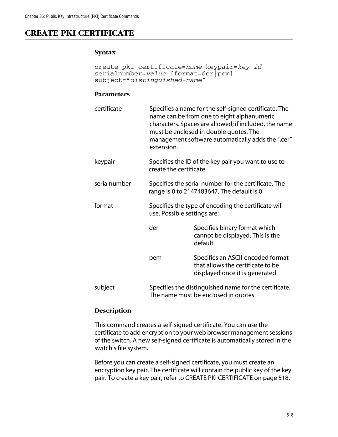 Allied Telesis management software layer 2+ fast ethernet switches manual Create PKI Certificate 