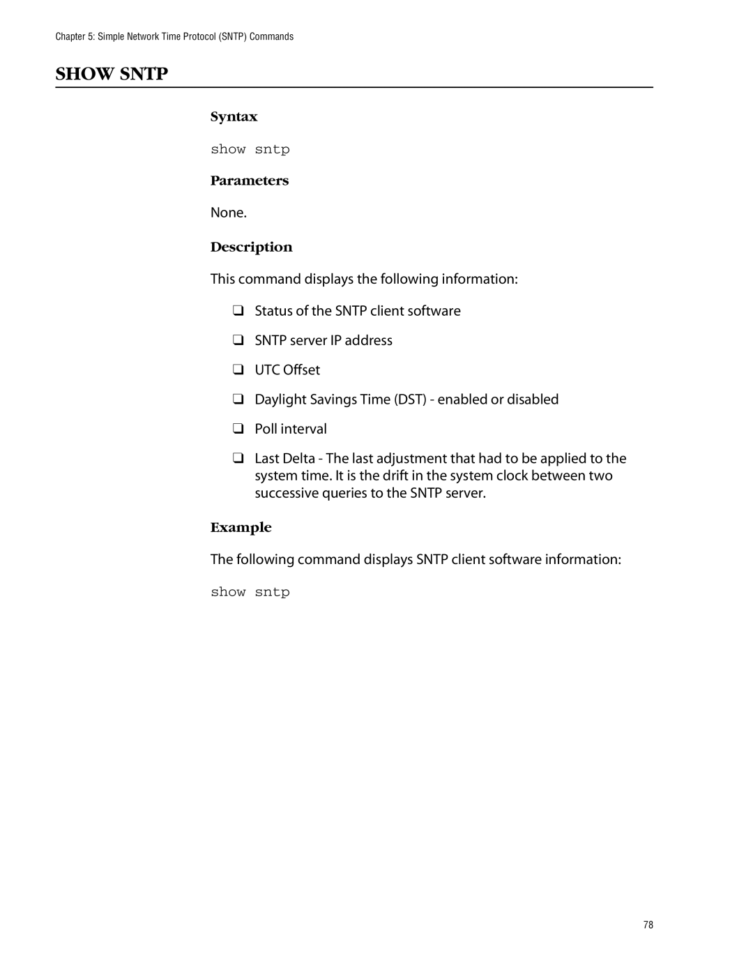 Allied Telesis management software layer 2+ fast ethernet switches manual Show Sntp, Show sntp 