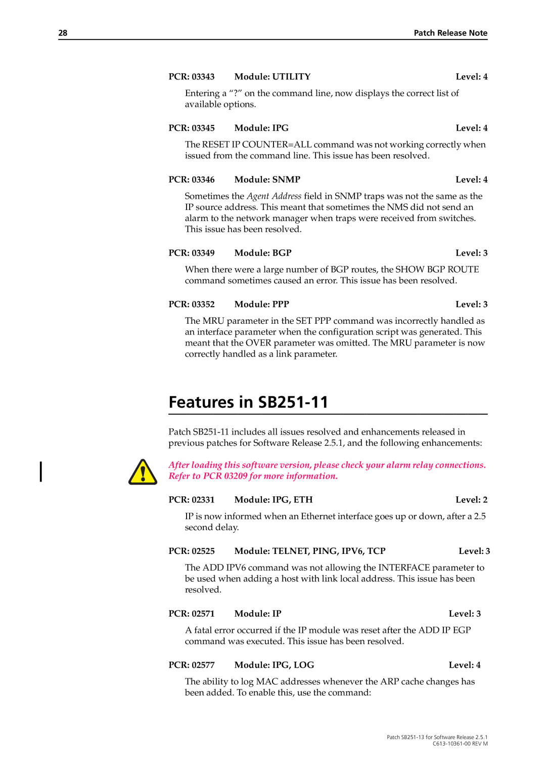 Allied Telesis SB251-13 manual Features in SB251-11 