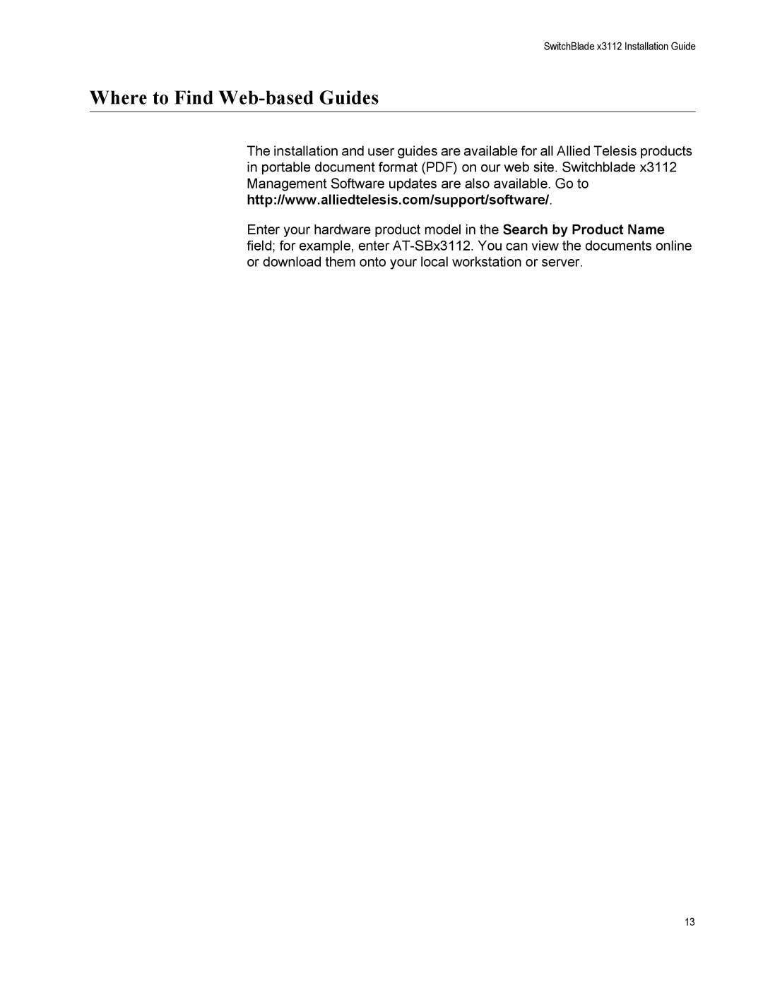 Allied Telesis AT-SBX31CFC, X3112, AT-SBX31FAN, AT-SBX31GP24, AT-SBX31XZ4, AT-SBX3161 manual Where to Find Web-based Guides 