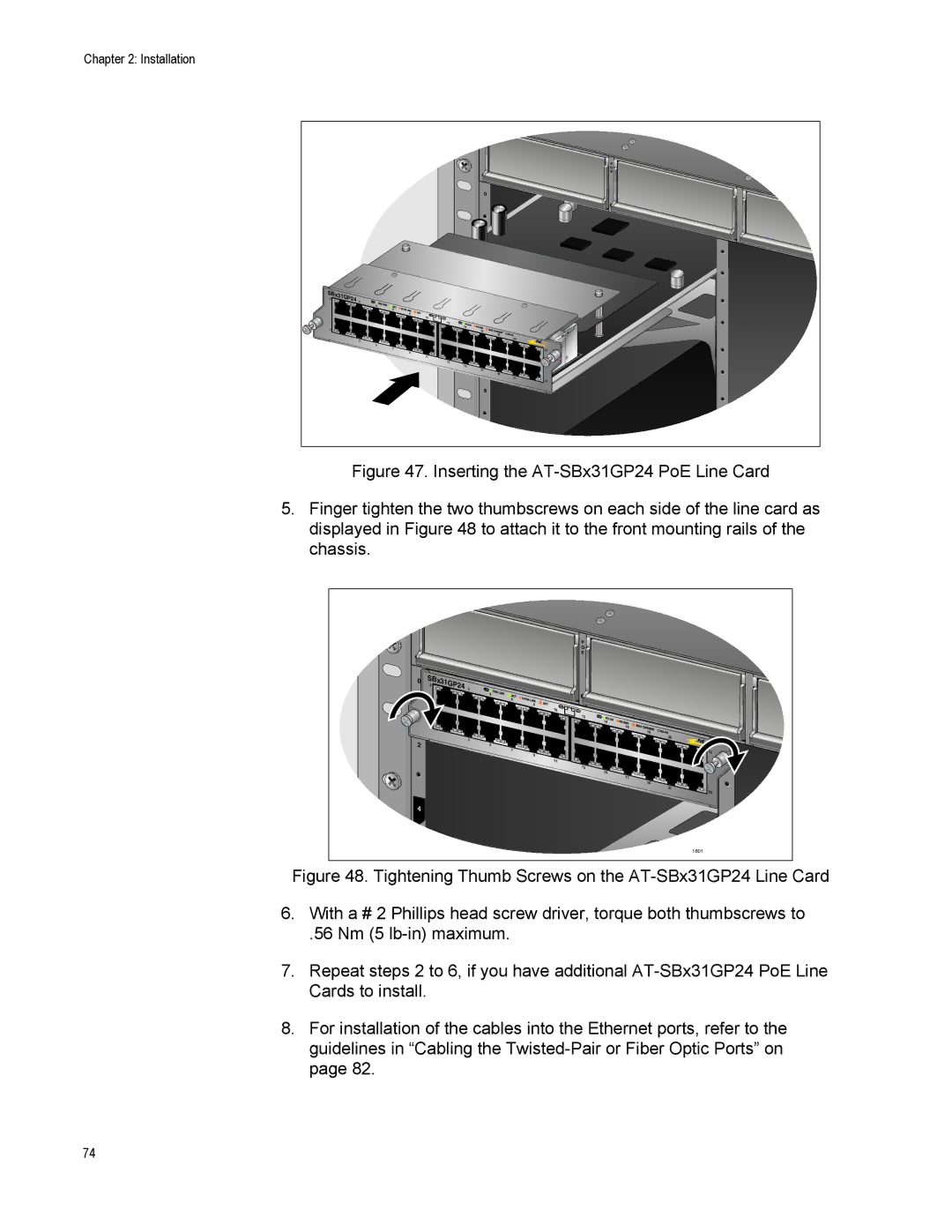 Allied Telesis AT-SBX3161, X3112, AT-SBX31FAN, AT-SBX31GP24, AT-SBX31XZ4, AT-SBX3165, AT-SBX31CFC manual SBx31GP 