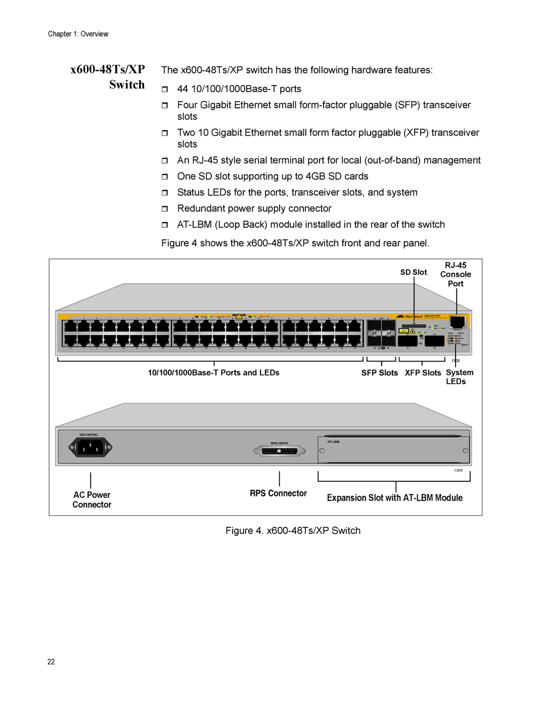 Allied Telesis x600-48Ts, x600-24Ts/XP, x600-24Ts-POE, X600-24TS-POE+, X600-48TS/XP manual X600-48Ts/XP Switch, X600-44Ts/XP 