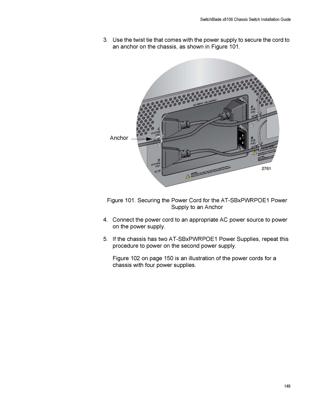 Allied Telesis X8106 manual 149 