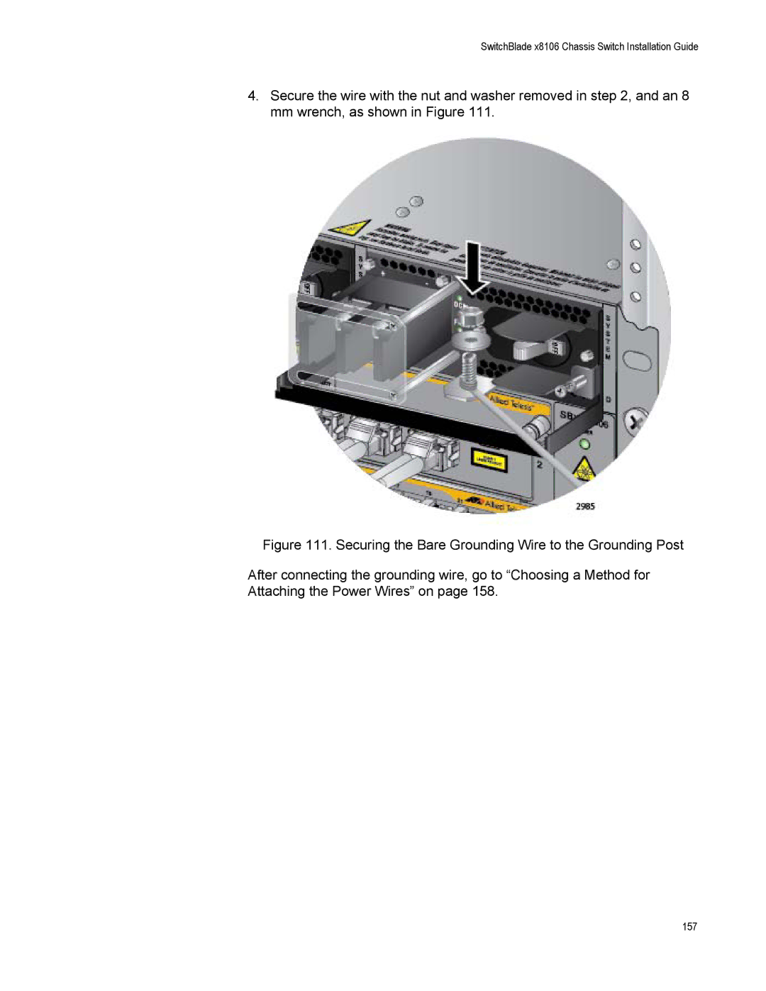 Allied Telesis X8106 manual 157 