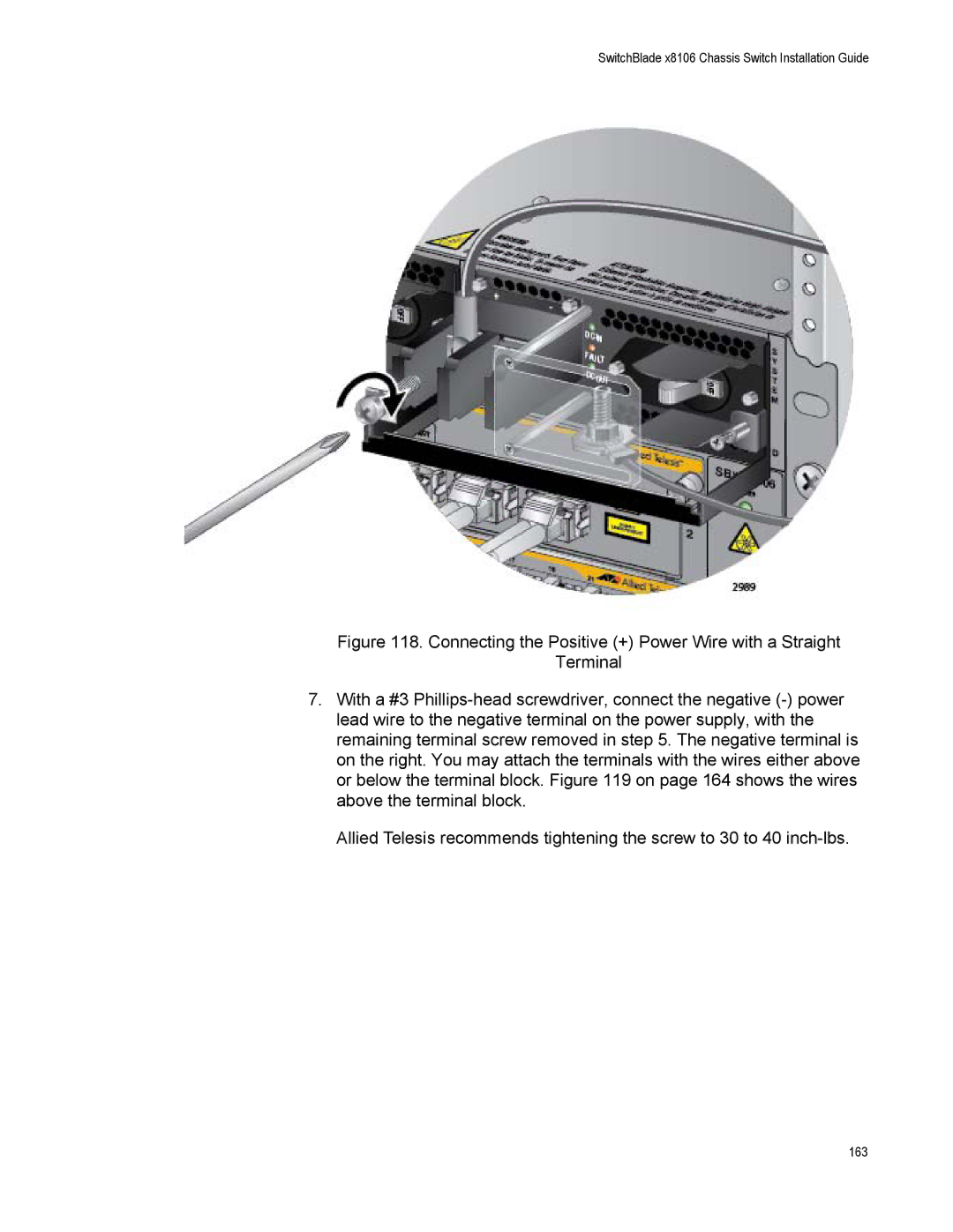 Allied Telesis X8106 manual 163 