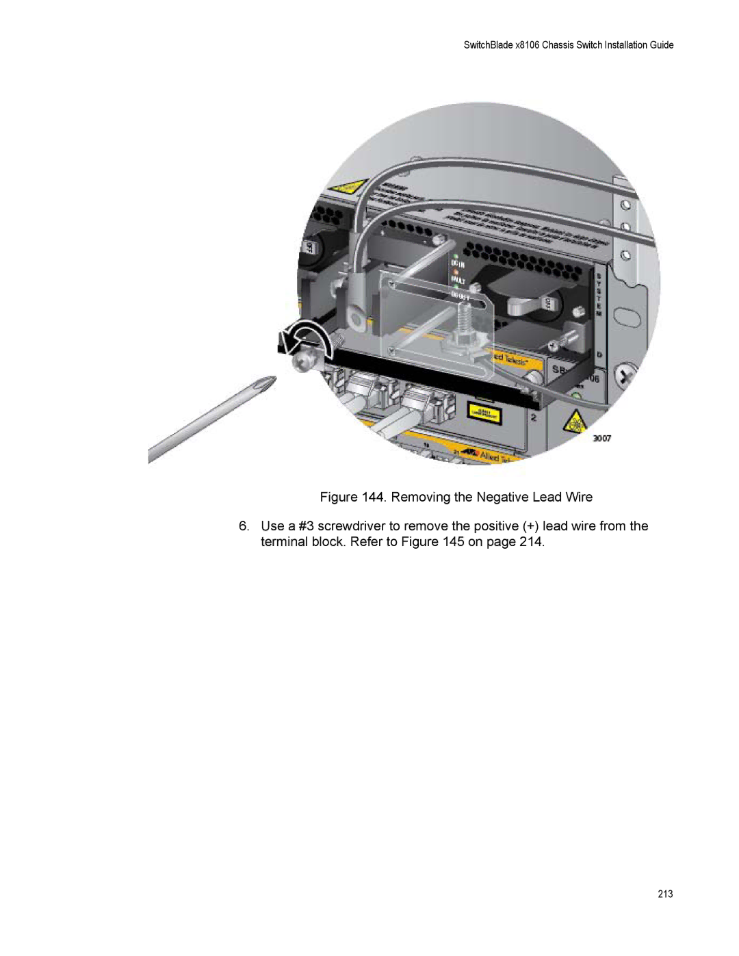 Allied Telesis X8106 manual 213 