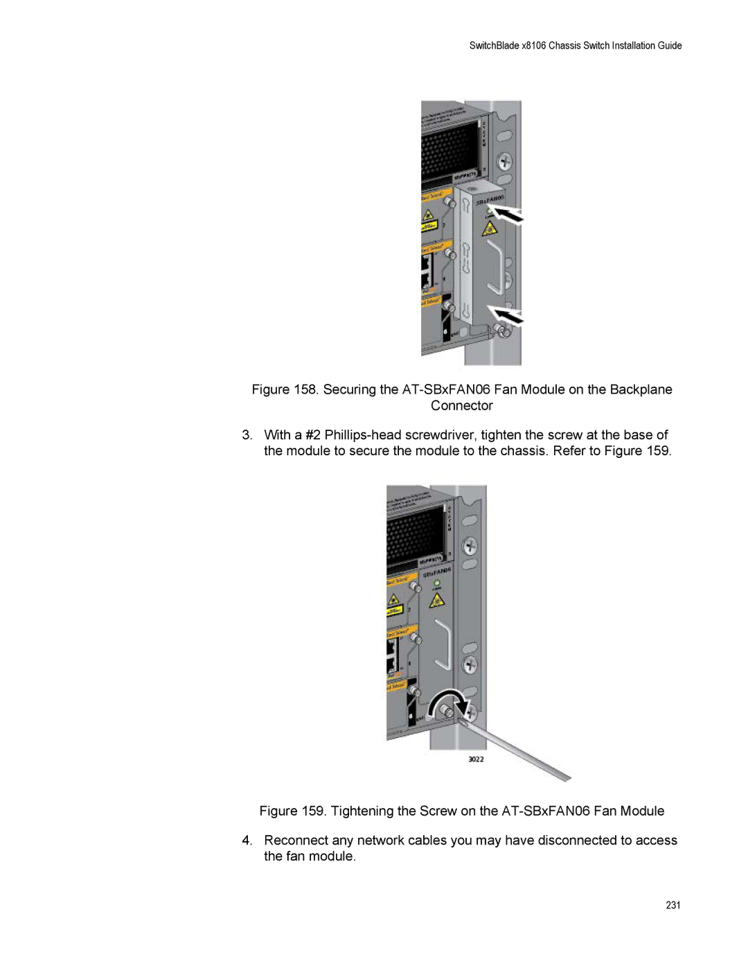 Allied Telesis X8106 manual 231 