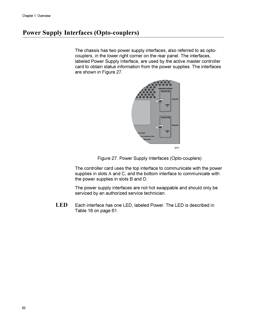 Allied Telesis X8106 manual Power Supply Interfaces Opto-couplers 