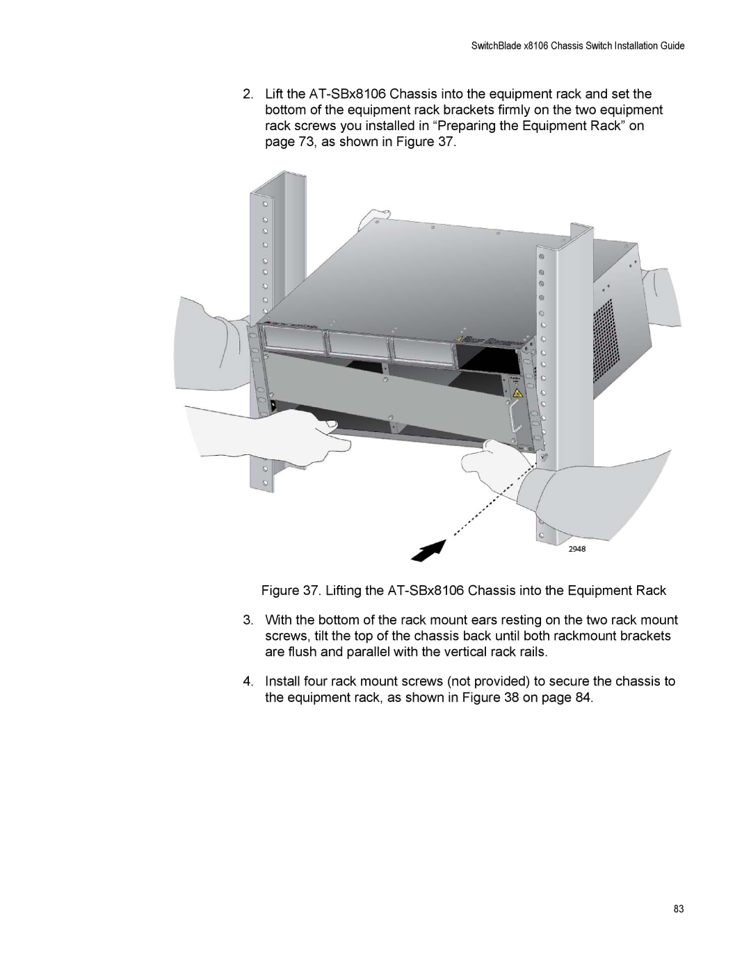 Allied Telesis X8106 manual SwitchBlade x8106 Chassis Switch Installation Guide 