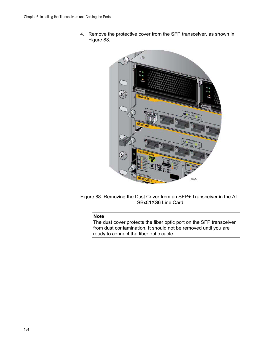 Allied Telesis X8112 manual 134 