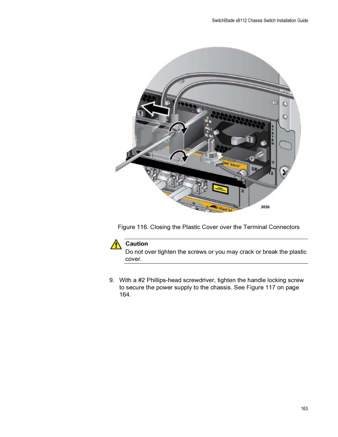 Allied Telesis X8112 manual 163 