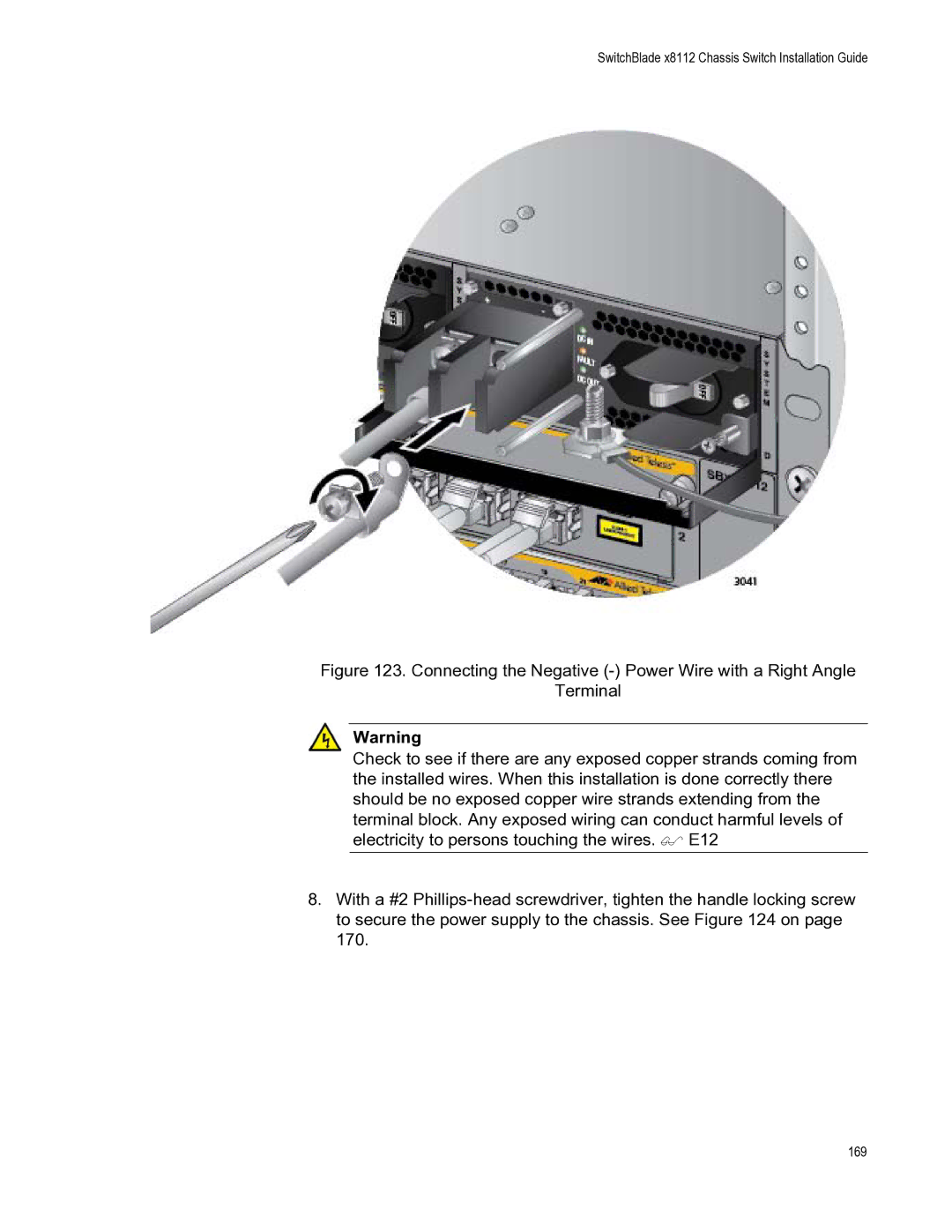 Allied Telesis X8112 manual 169 