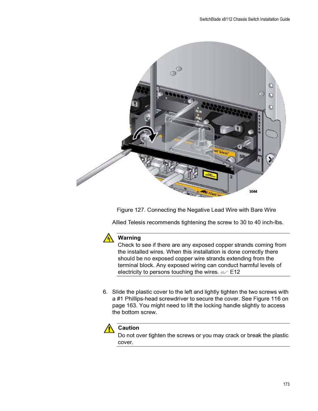 Allied Telesis X8112 manual 173 