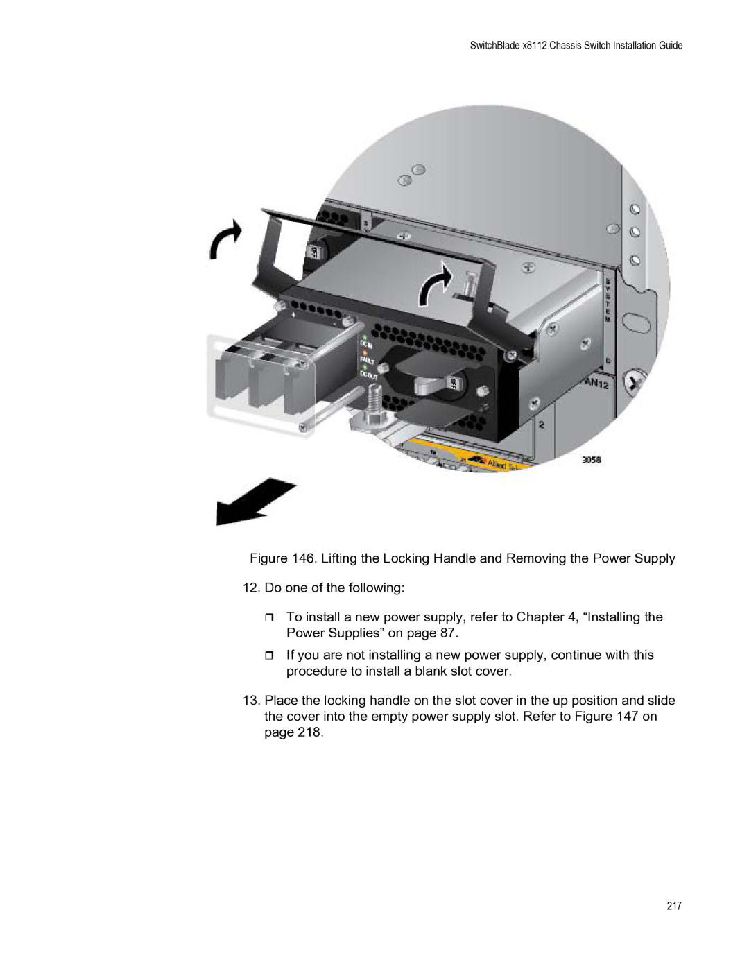 Allied Telesis X8112 manual 217 