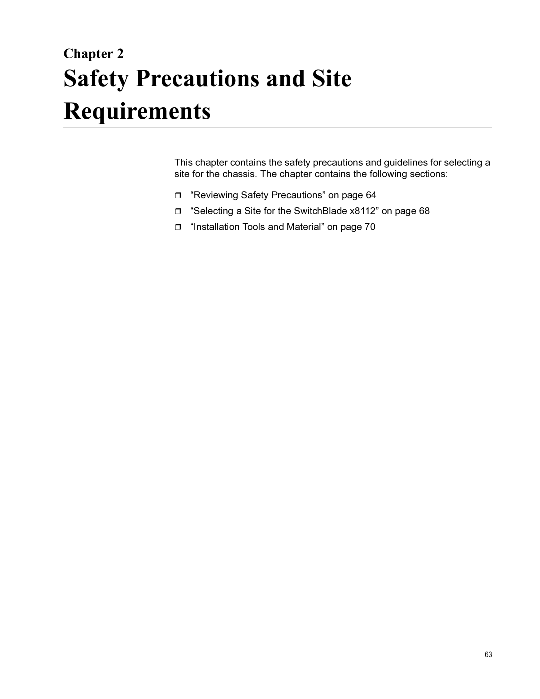 Allied Telesis X8112 manual Safety Precautions and Site Requirements 