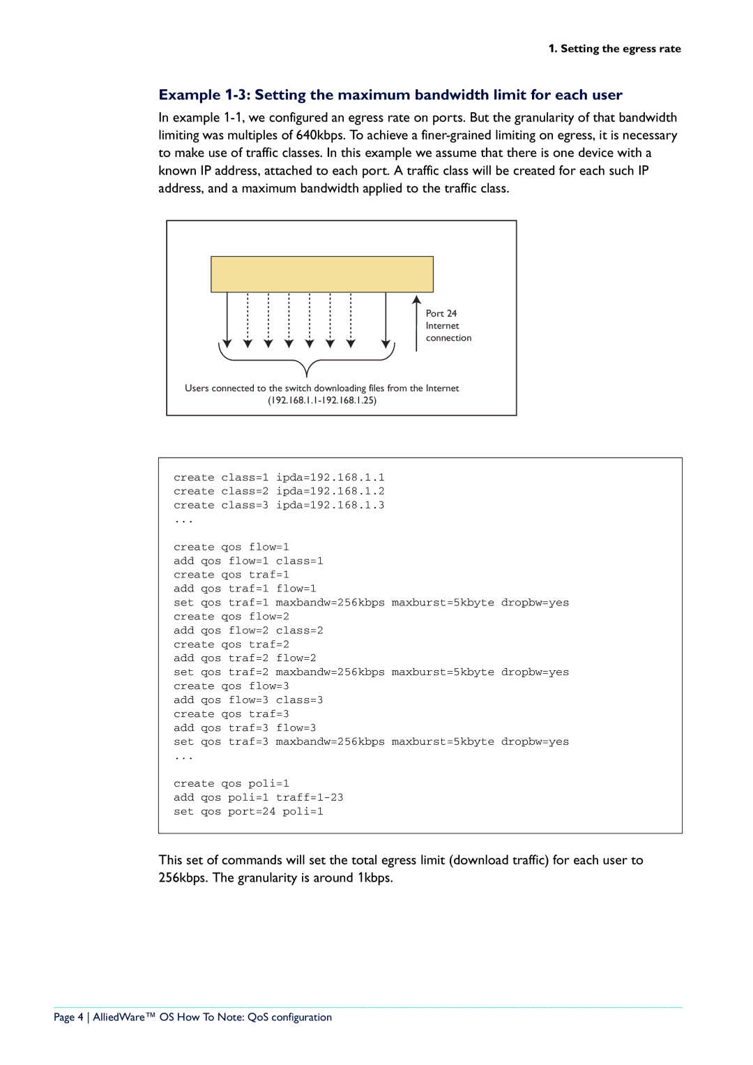 Allied Telesis x900-48 series manual AlliedWare OS How To Note QoS configuration 