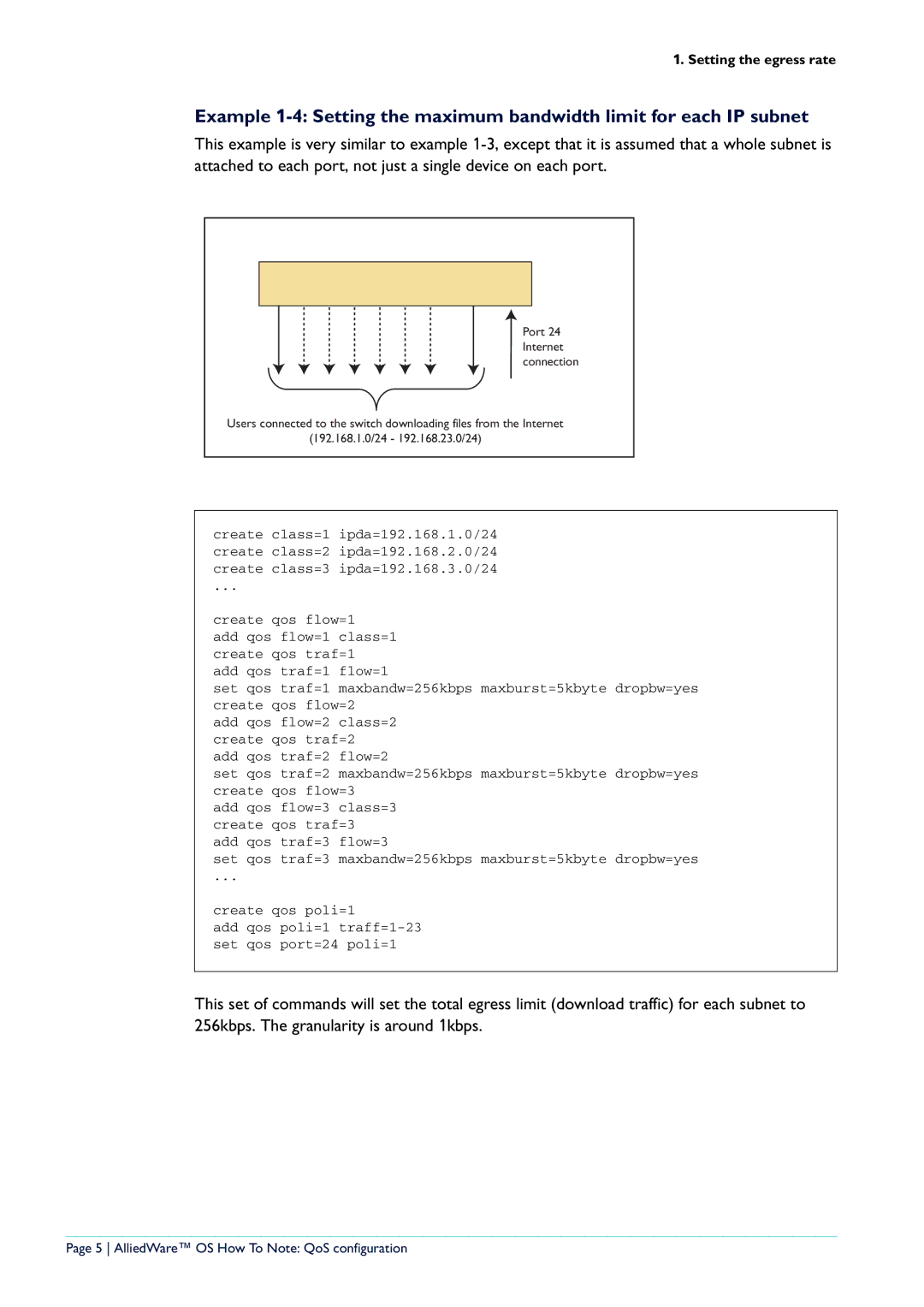 Allied Telesis x900-48 series manual AlliedWare OS How To Note QoS configuration 