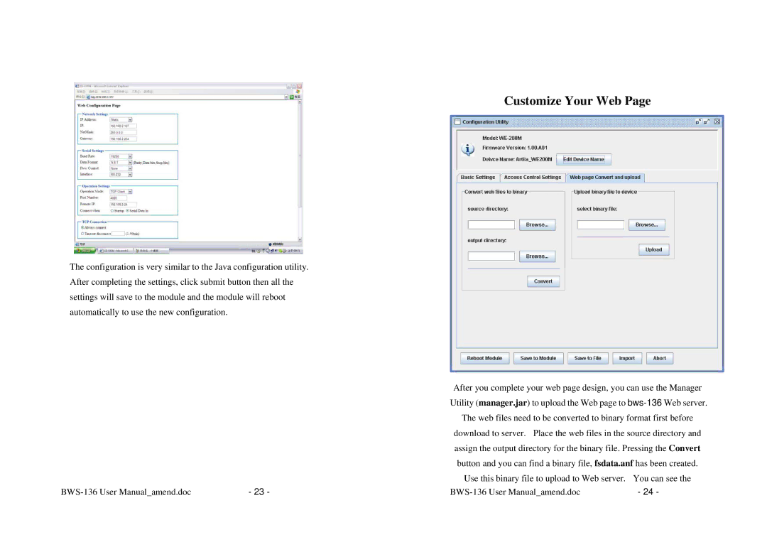 Alloy Computer Products BWS-136 user manual Customize Your Web 