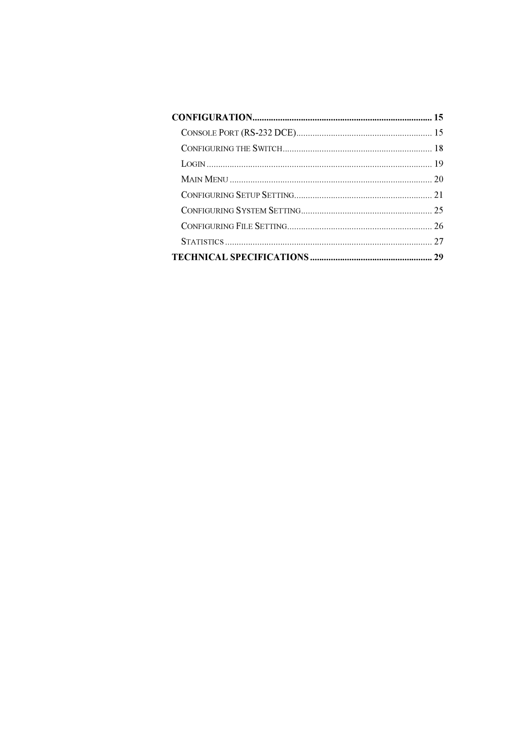 Alloy Computer Products NS-16T01FS manual Technical Specifications 