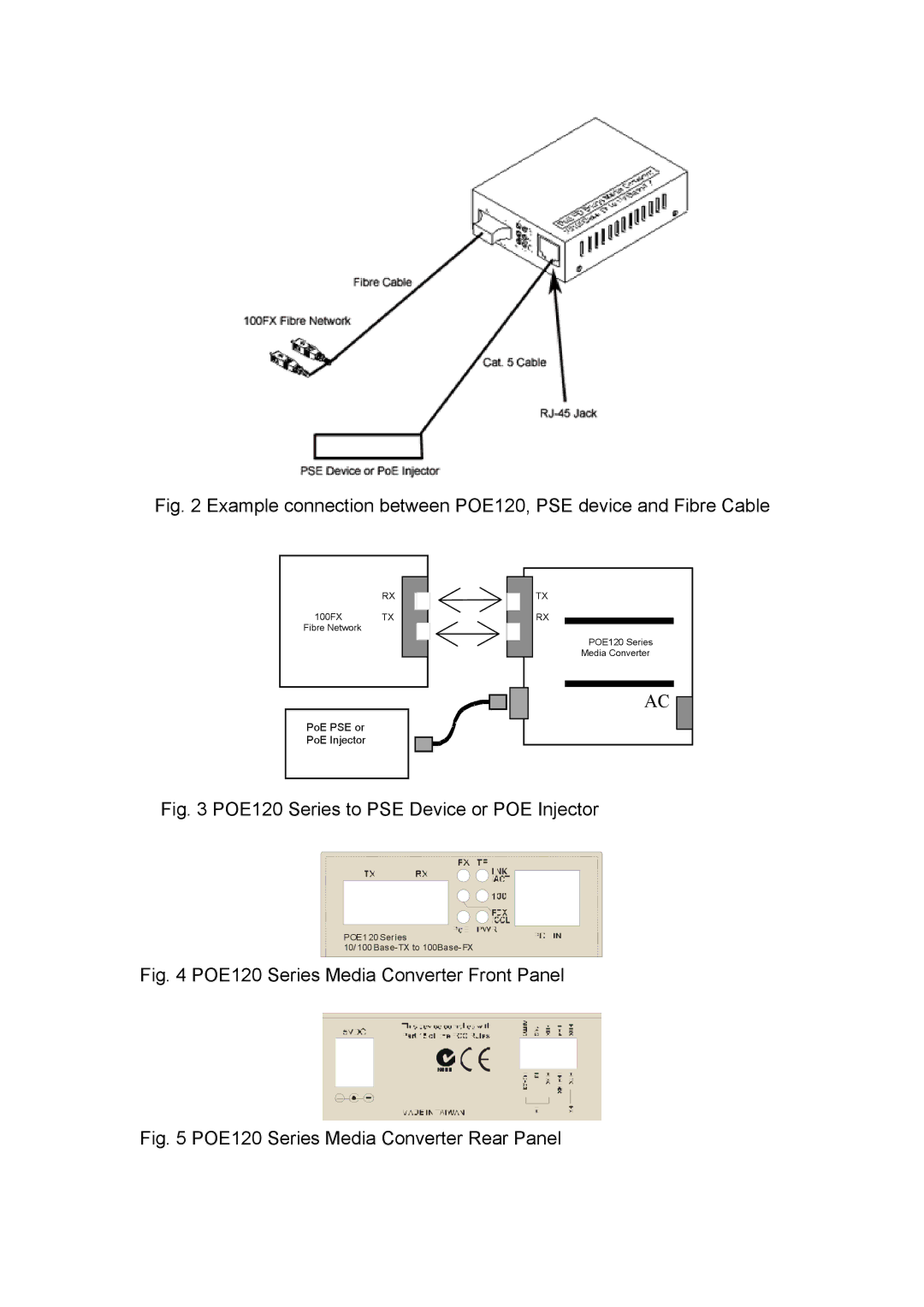 Alloy Computer Products manual POE120 Series to PSE Device or POE Injector 