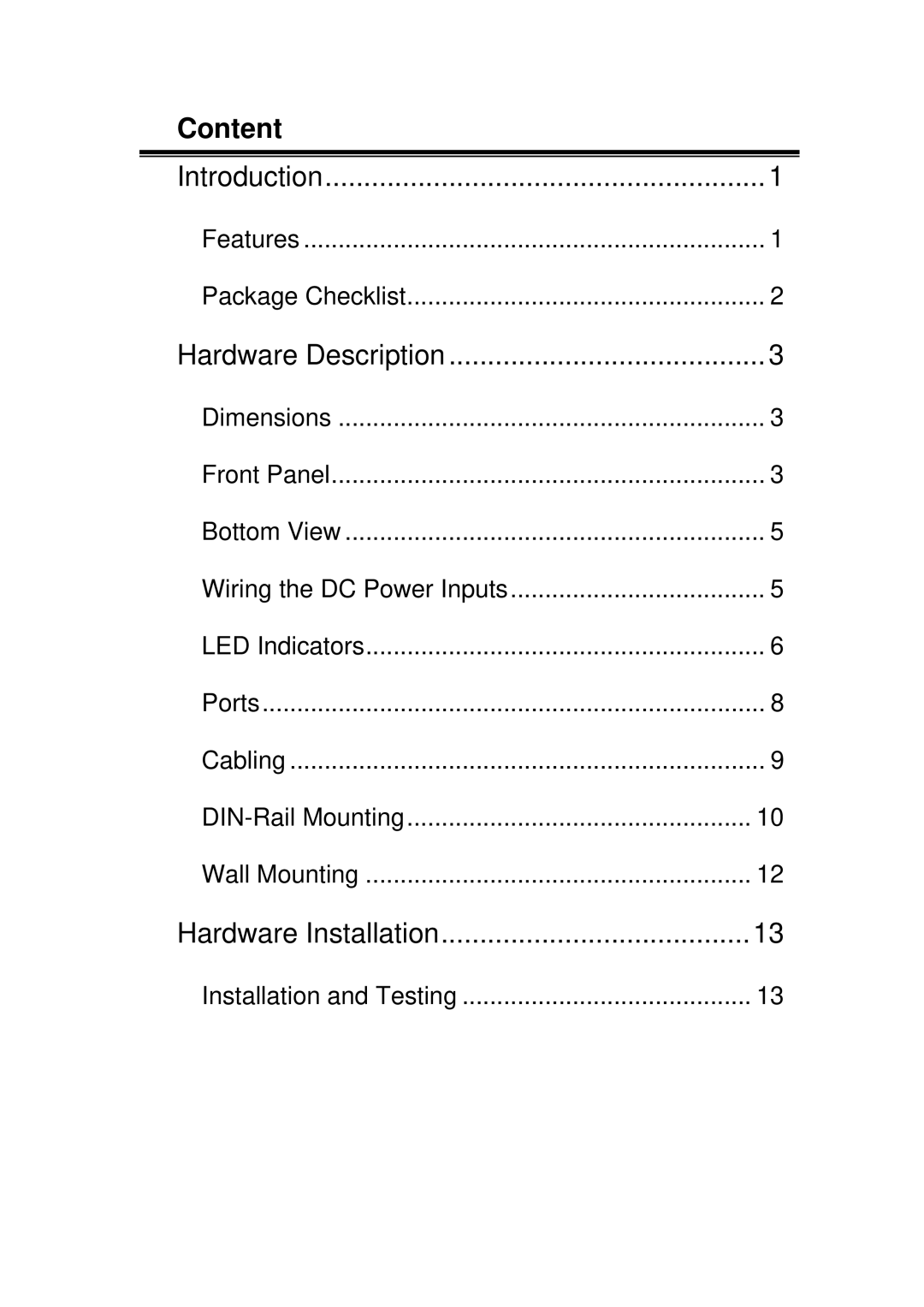 Alloy Computer Products RNS5, RNS8 user manual Content 