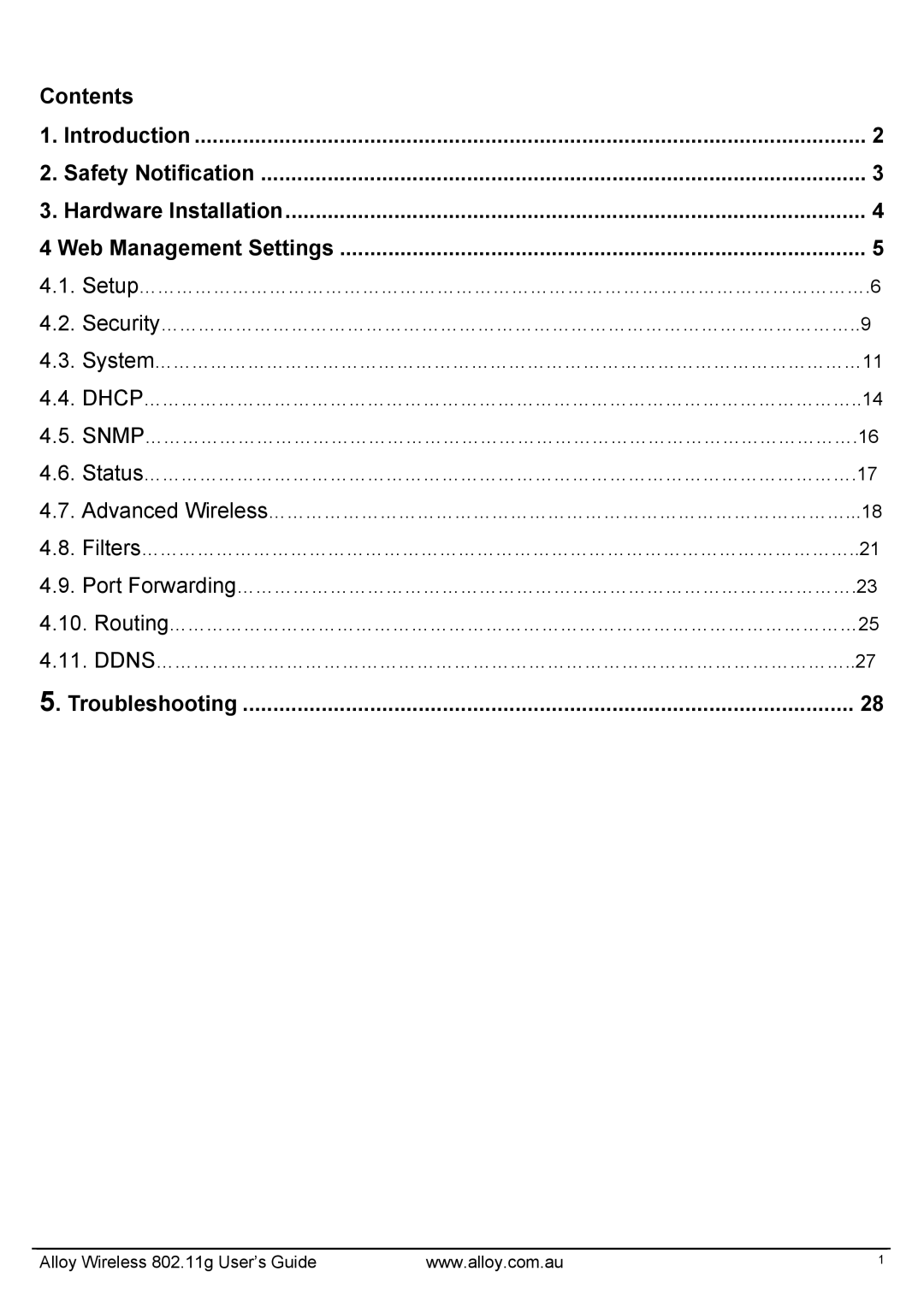 Alloy Computer Products WLF2454AP-S manual Troubleshooting 