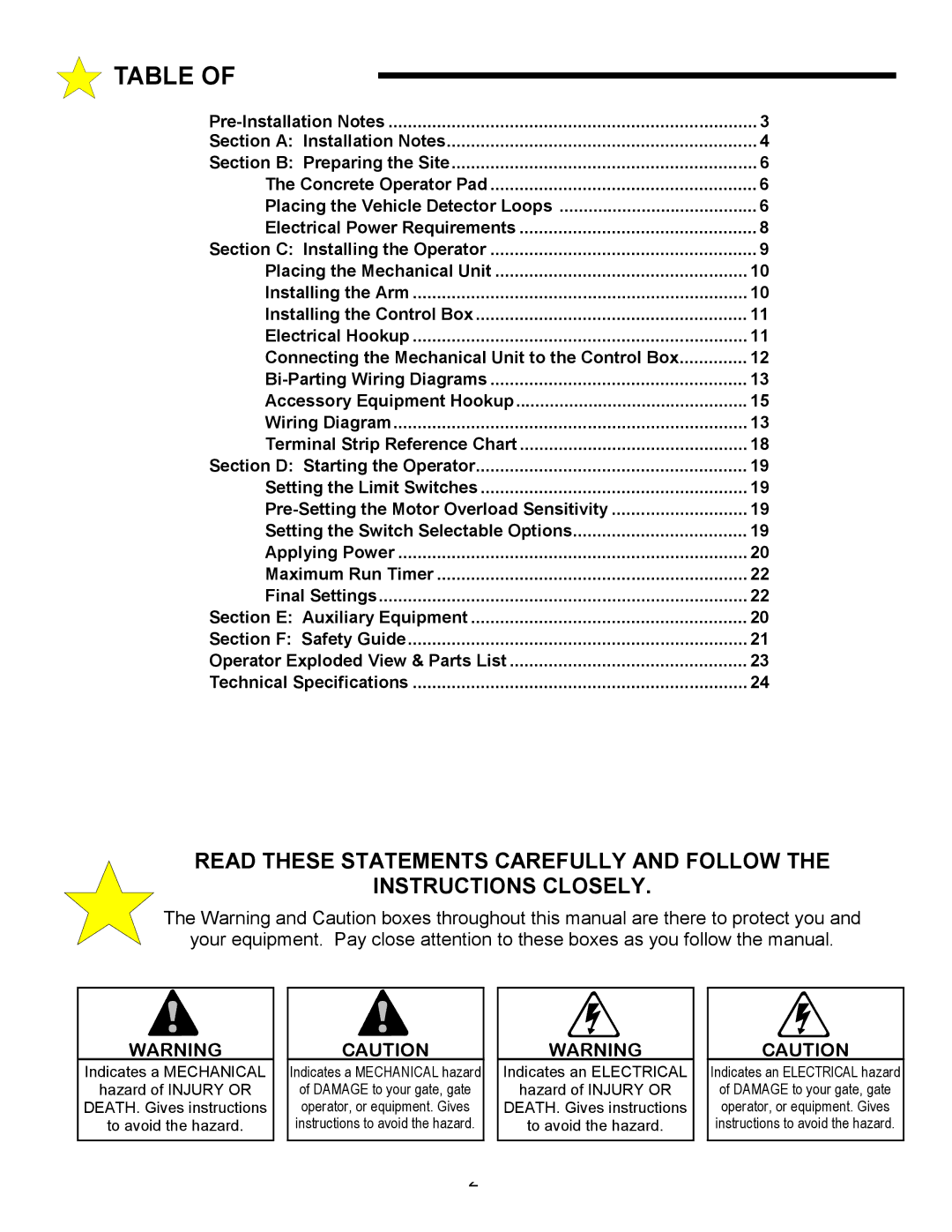 Allstar Products Group HDSWG 1000 owner manual Pre-Setting the Motor Overload Sensitivity 