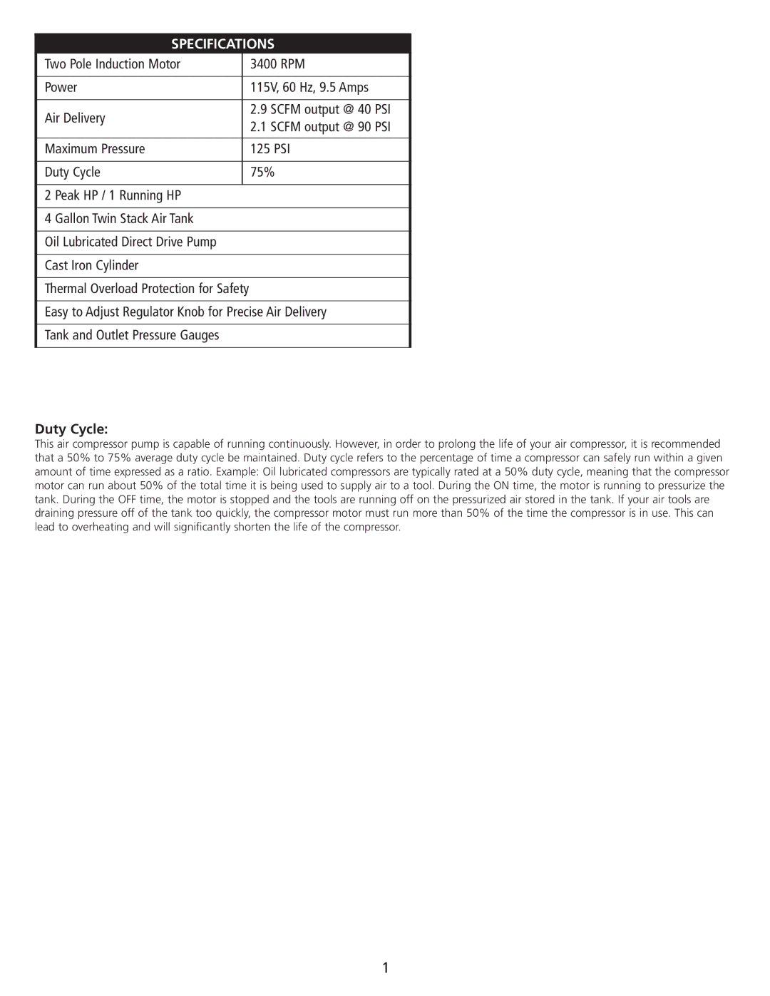 AllTrade 835446 manual Specifications 