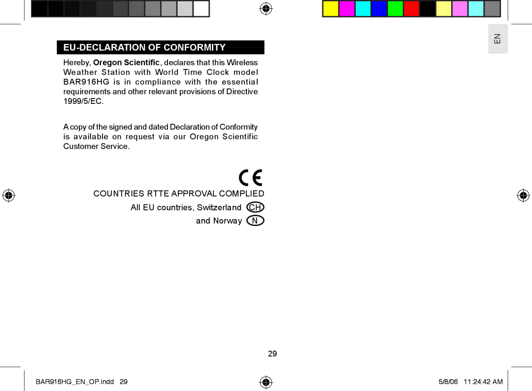 AllTrade BAR916HG user manual Eu-Declaration Of Conformity, and Norway N 